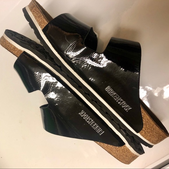 SOLD *RARE* Black & White patent Birkenstocks - Picture 3 of 5
